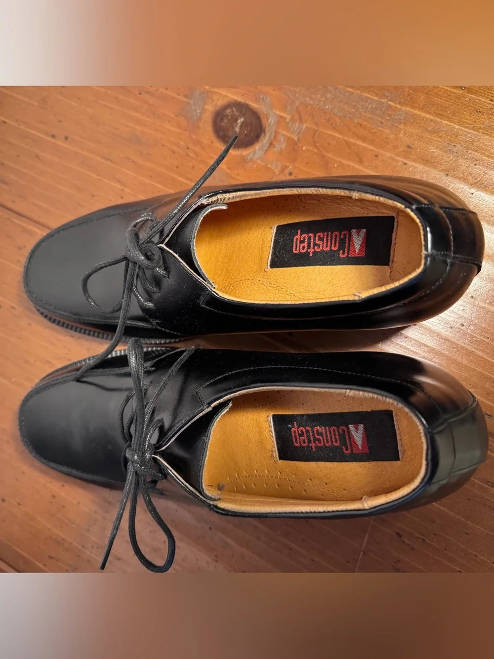 CONSTEP Leather Elevator Lace Up Oxford Lift Shoes - Men's Size 40 - Black